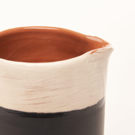 Détail Pichet Blanc - Le Coq Poterie