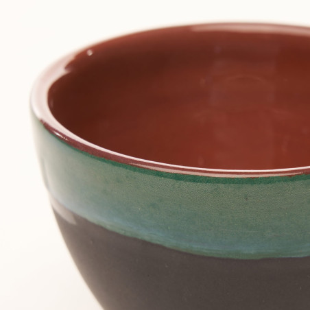 Détail Mini bol vert - Le Coq Poterie