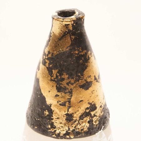 Détail Vase bougeoir pm conique or - Nathalie Pinto