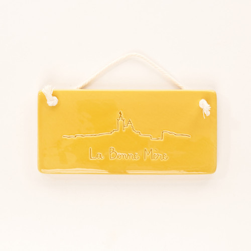 Plaque La Bonne Mère Jaune - Créatini