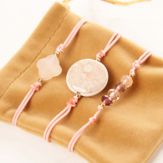 Bracelet triplette rose - Mona Chabada 2