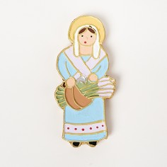 La femme et son panier de lavande - Atelier Contat