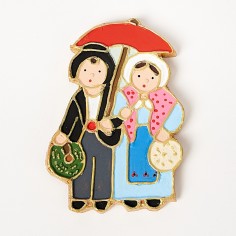 Le couple au parapluie - Atelier Contat