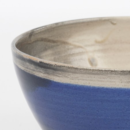 Détail Saladier petit bleu pétrole - Atmosterre