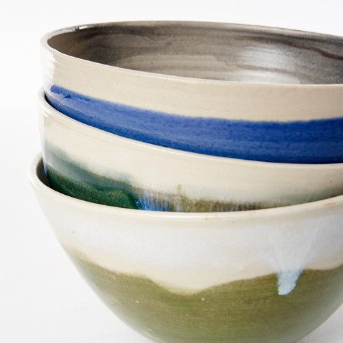 Groupe Bol grand bleu pétrole - Atmosterre