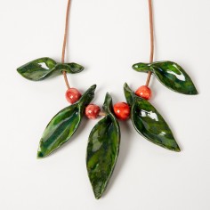 Collier feuilles multi vert pm - Ellen 2