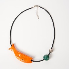 Collier poisson orange - Ellen