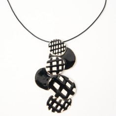 Collier noir et blanc gm - Ellen 2