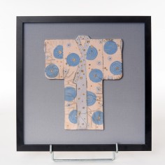 Estampe kimono bleu - Françoise Barre