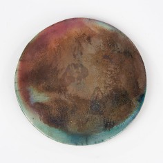 Sous plat métallisé cuivre vert - Françoise Barre