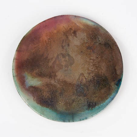 Sous plat métallisé cuivre vert - Françoise Barre