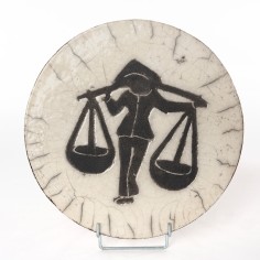 Sous plat rizière raku - Françoise Barre