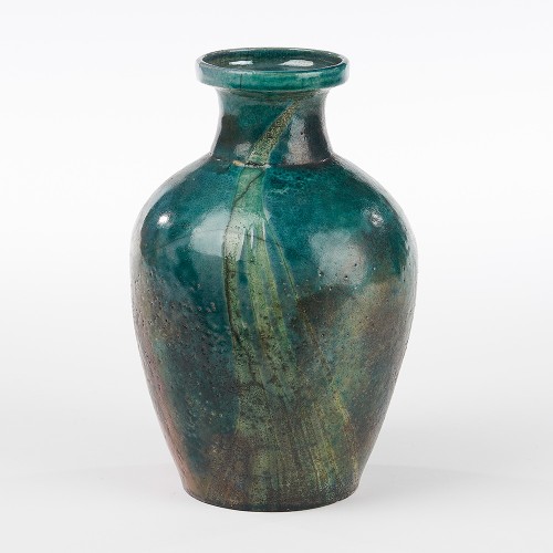 Vase métallisé cuivre vert - Françoise Barre