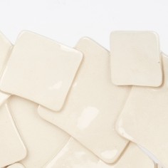 Saladier blanc décor carrés - Isave 2