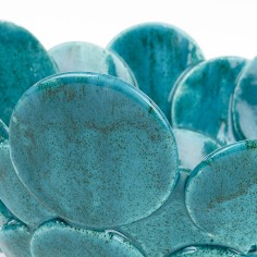 Saladier bleu décor bulles - Isave 2