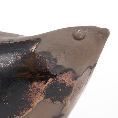 Poule marron mate avec décor - Isave 2