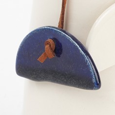 Vase avec éventails suspendus pm blanc - Isave 2