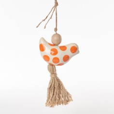 Suspension oiseaux orange - Le Jardin de la Terre