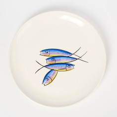 Plat rond de présentation sardine - Louis Sicard