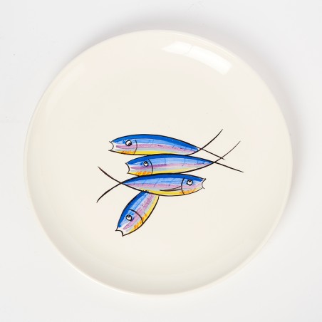 Plat rond de présentation sardine - Louis Sicard