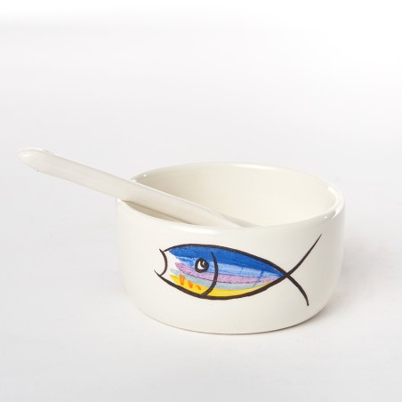 Verrine avec cuillère (11cm) sardine - Louis Sicard