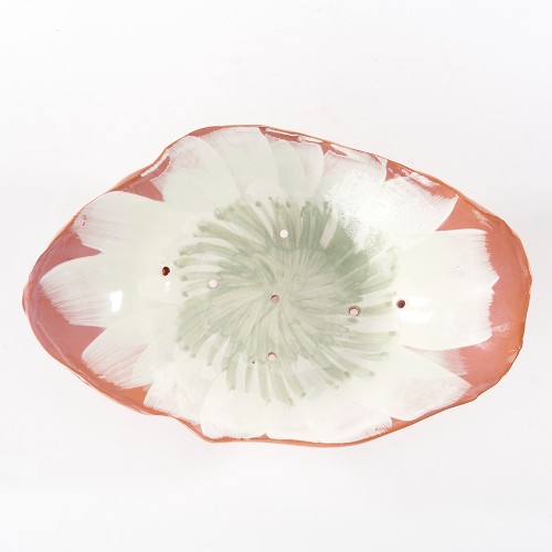 Seconde vue Corbeille à fruits pivoine vert mm - Les Mains dans la Terre