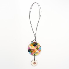 Collier double écaille gm - Marion Pruneau