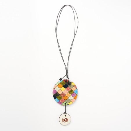 Collier double écaille gm - Marion Pruneau