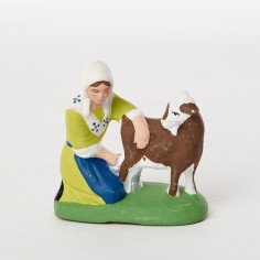 Femme à la chèvre 5 - Santons Campana