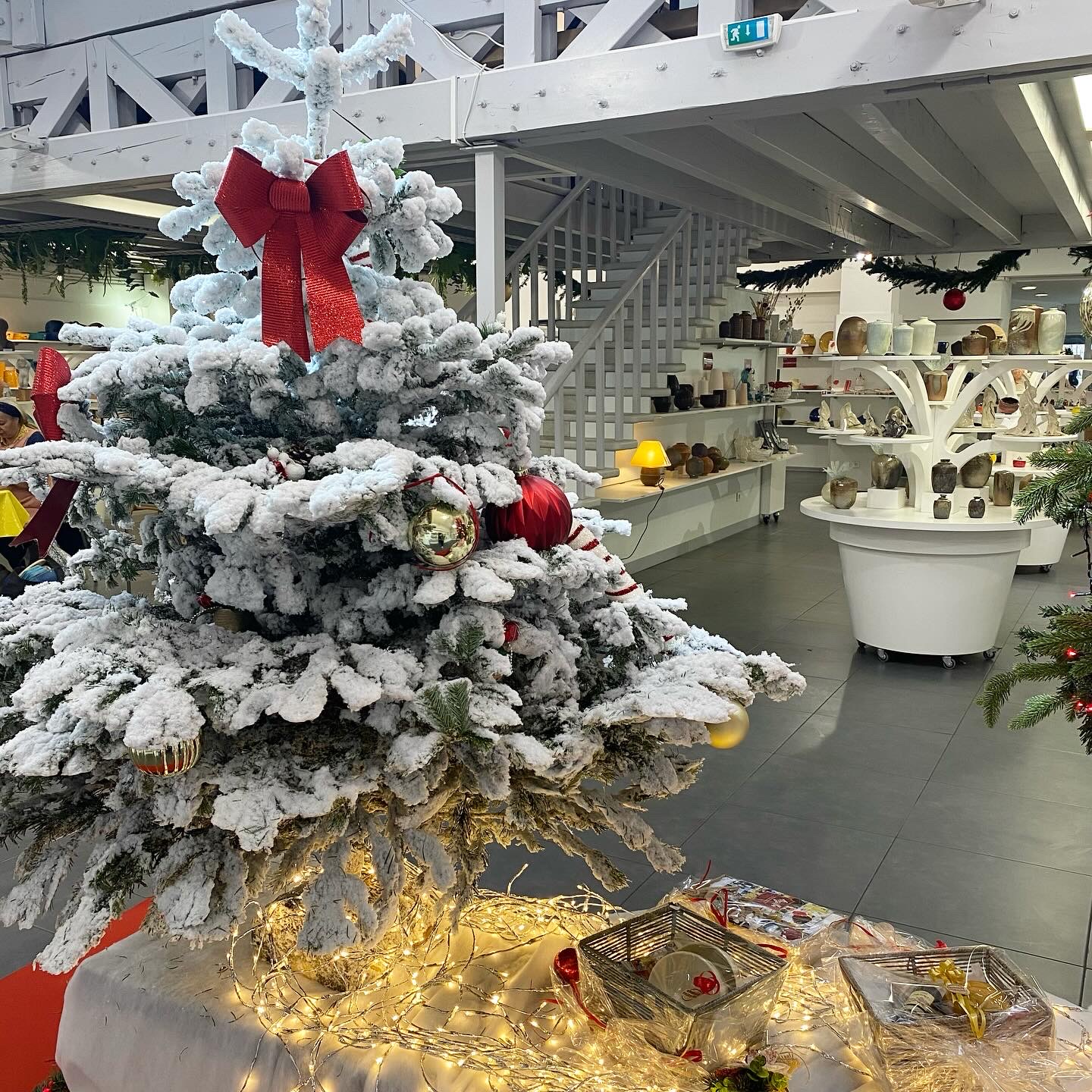 Déco de noël à la galerie argilla